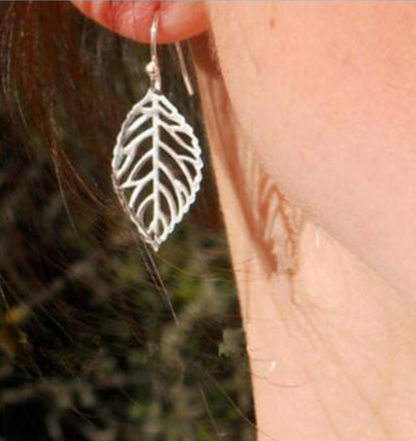 Alloy Leaf Earrings