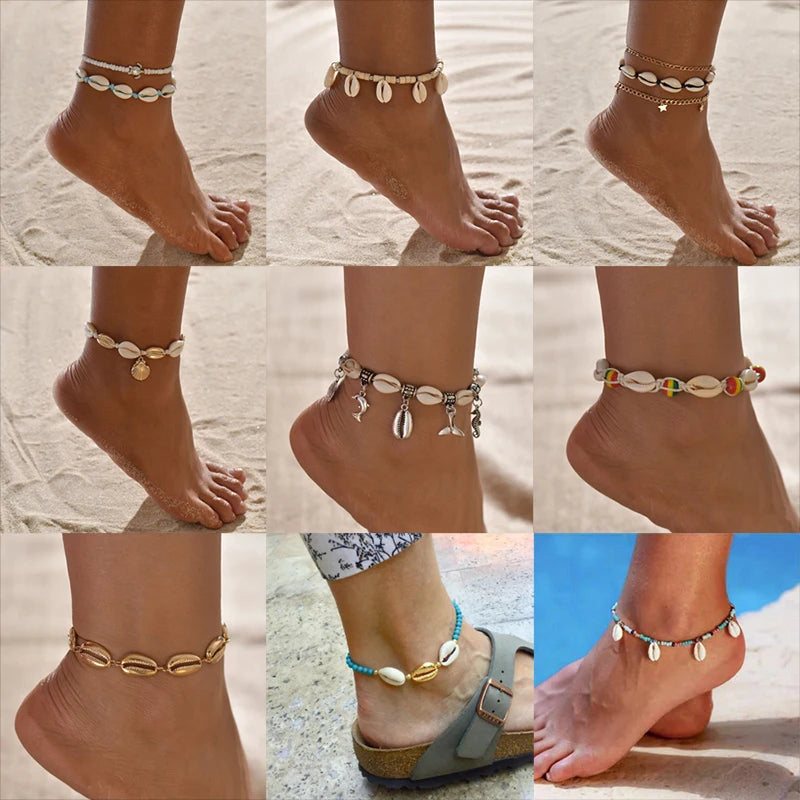 Vintage Sea Shell Anklet