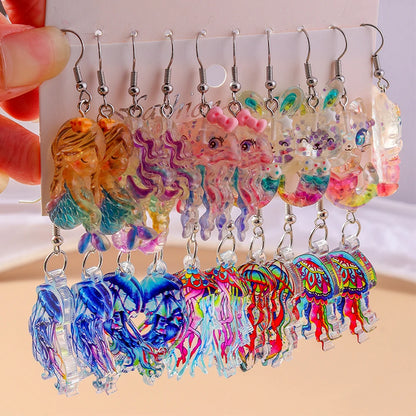 Jellyfish Mermaid Earrings