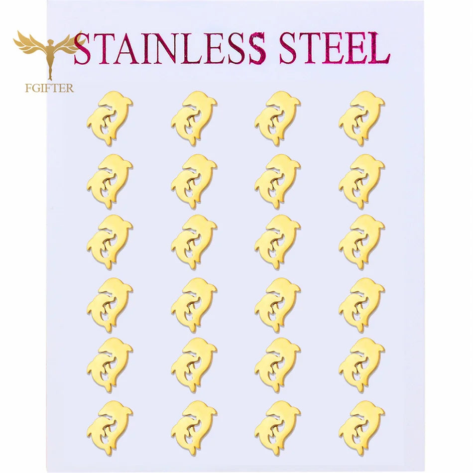Animal Earrings Stainless Steel Jewelry