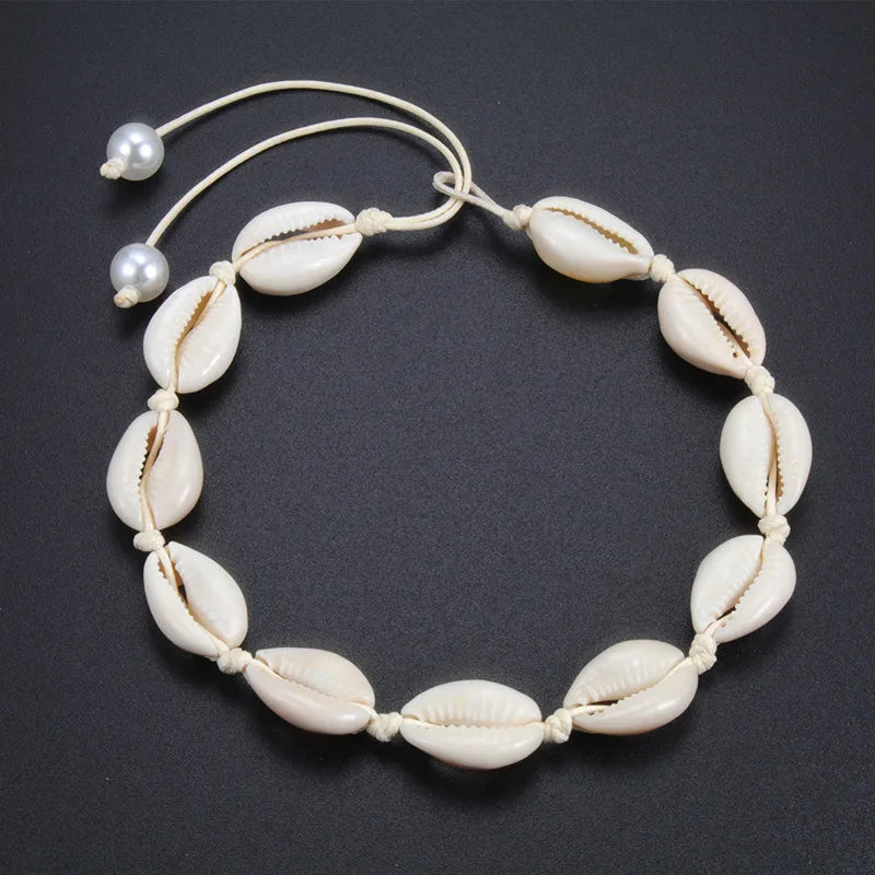 Handmade Bohemian Sea Shells Bracelet